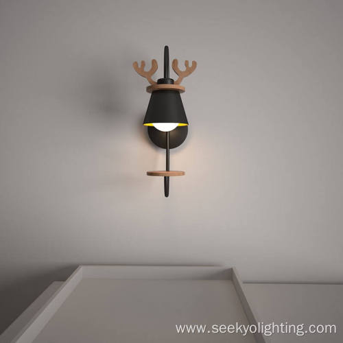 Reindeer Wall Lamp For Kids Room Decoration